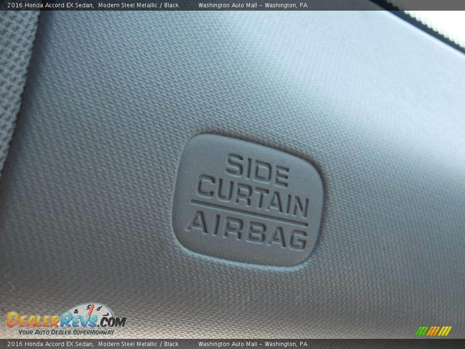 2016 Honda Accord EX Sedan Modern Steel Metallic / Black Photo #22