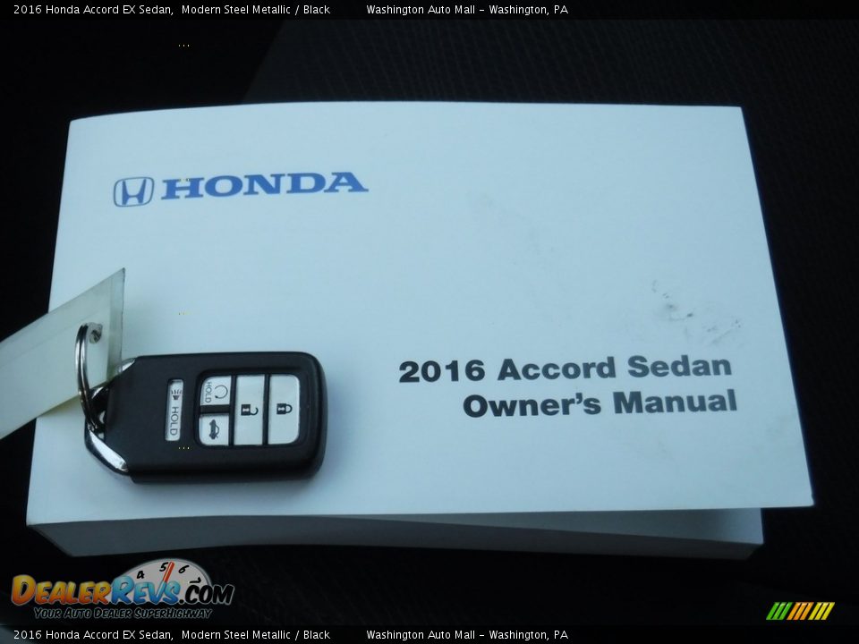 2016 Honda Accord EX Sedan Modern Steel Metallic / Black Photo #24
