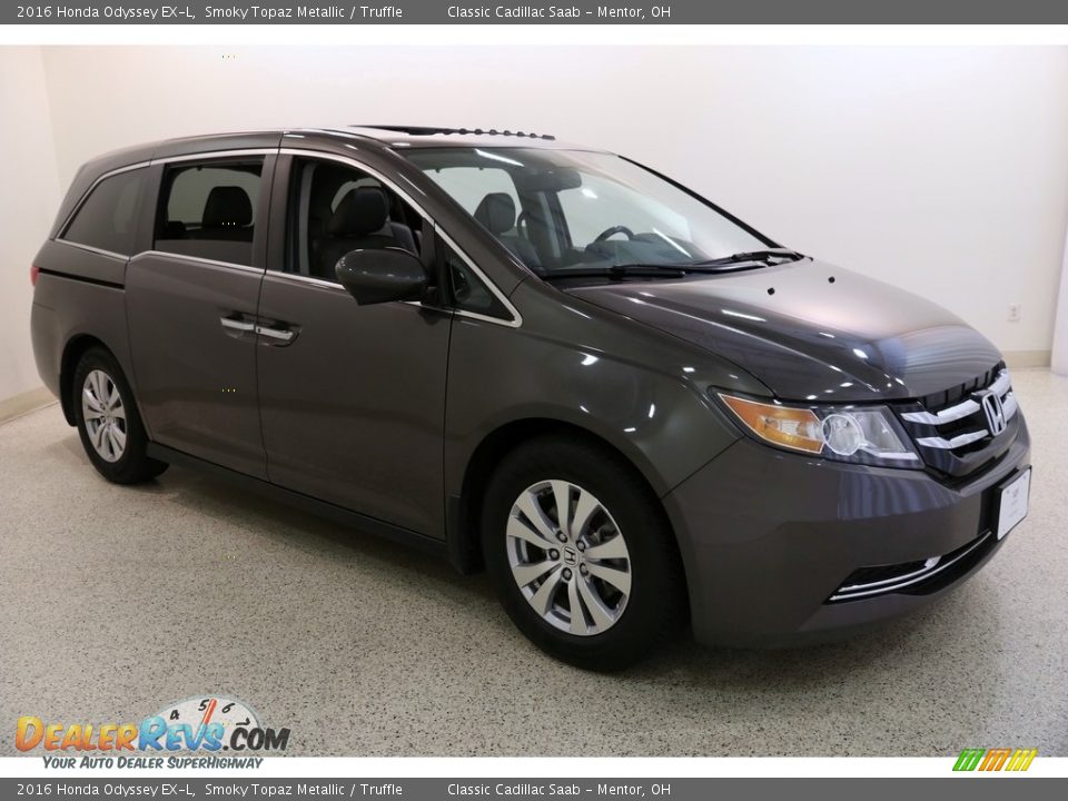 2016 Honda Odyssey EX-L Smoky Topaz Metallic / Truffle Photo #1