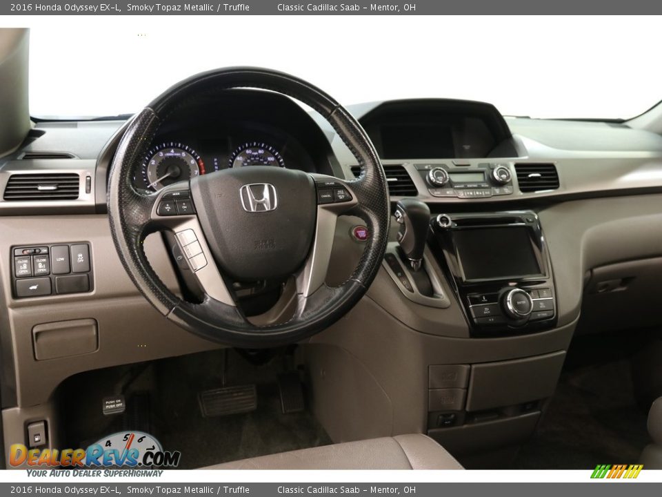 2016 Honda Odyssey EX-L Smoky Topaz Metallic / Truffle Photo #6