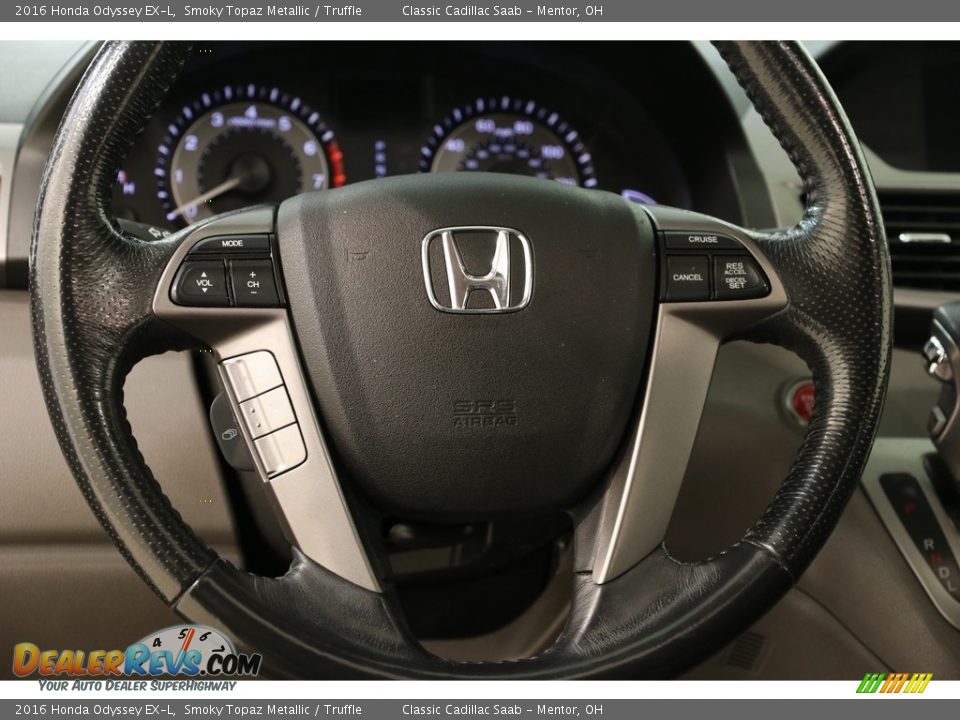 2016 Honda Odyssey EX-L Smoky Topaz Metallic / Truffle Photo #7