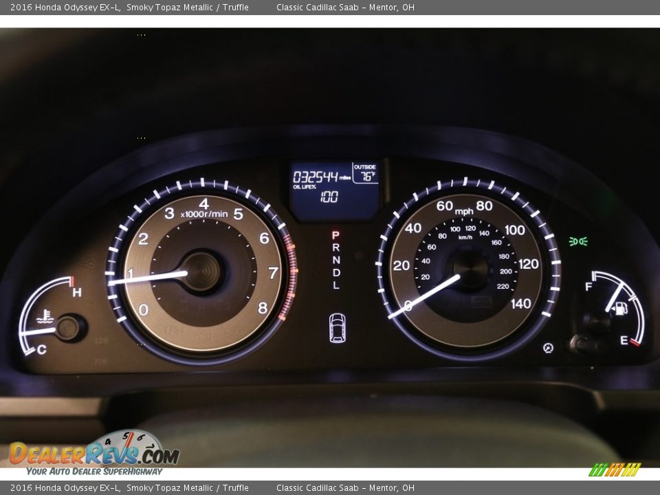 2016 Honda Odyssey EX-L Smoky Topaz Metallic / Truffle Photo #8