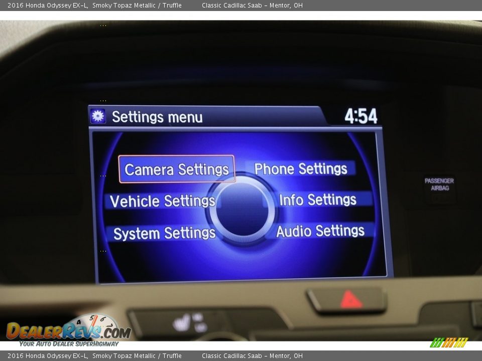 2016 Honda Odyssey EX-L Smoky Topaz Metallic / Truffle Photo #11