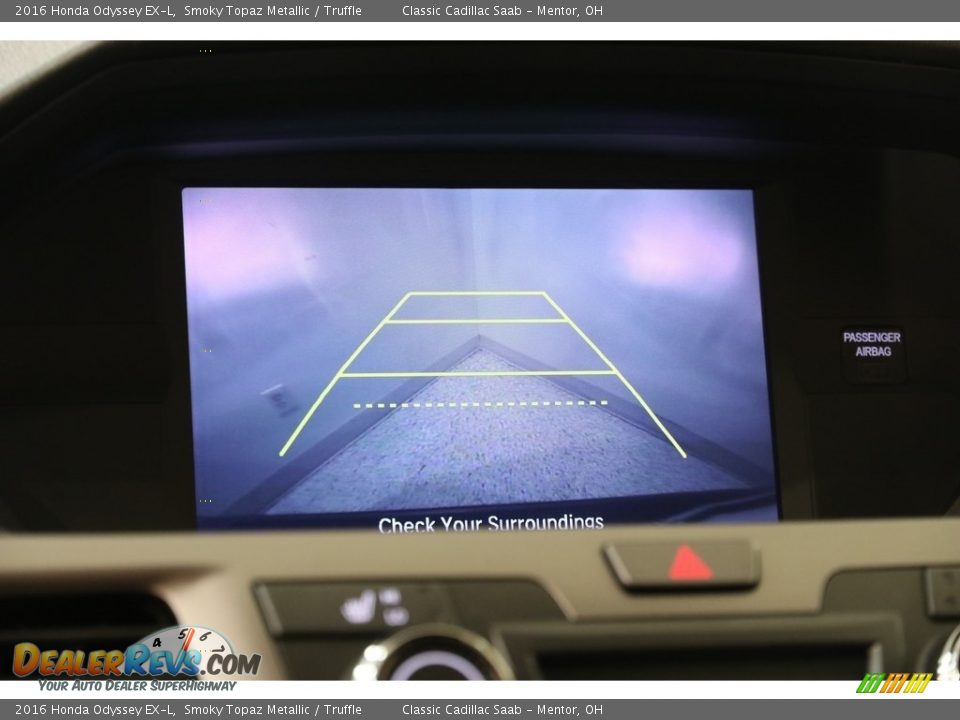 2016 Honda Odyssey EX-L Smoky Topaz Metallic / Truffle Photo #12