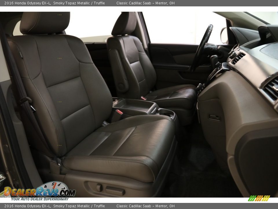 2016 Honda Odyssey EX-L Smoky Topaz Metallic / Truffle Photo #18