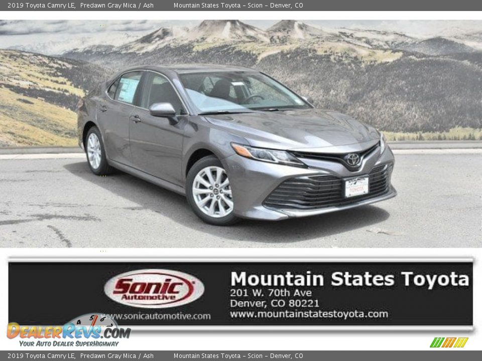 2019 Toyota Camry LE Predawn Gray Mica / Ash Photo #1