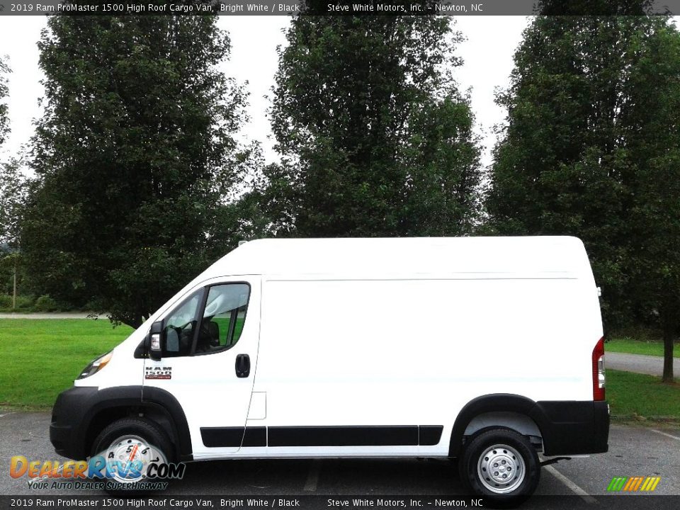 2019 Ram ProMaster 1500 High Roof Cargo Van Bright White / Black Photo #1