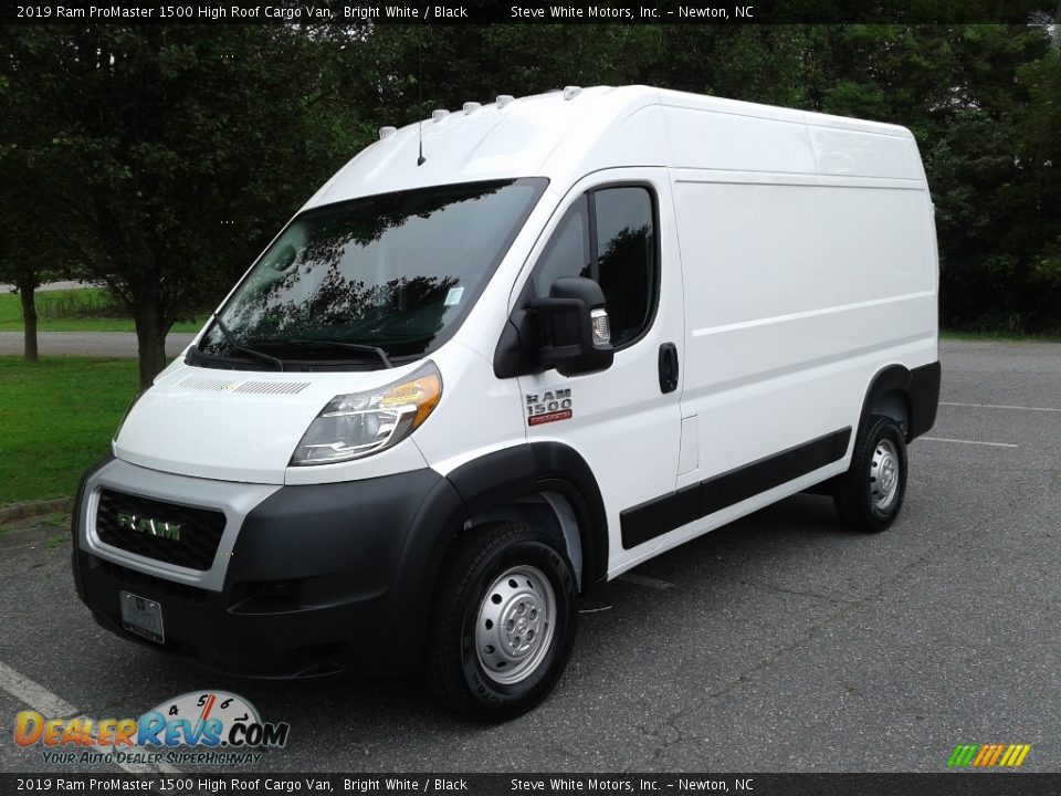 2019 Ram ProMaster 1500 High Roof Cargo Van Bright White / Black Photo #2