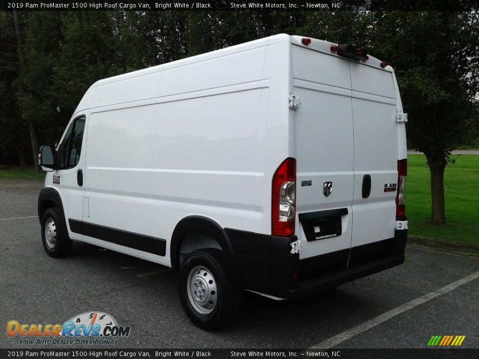 2019 Ram ProMaster 1500 High Roof Cargo Van Bright White / Black Photo #8