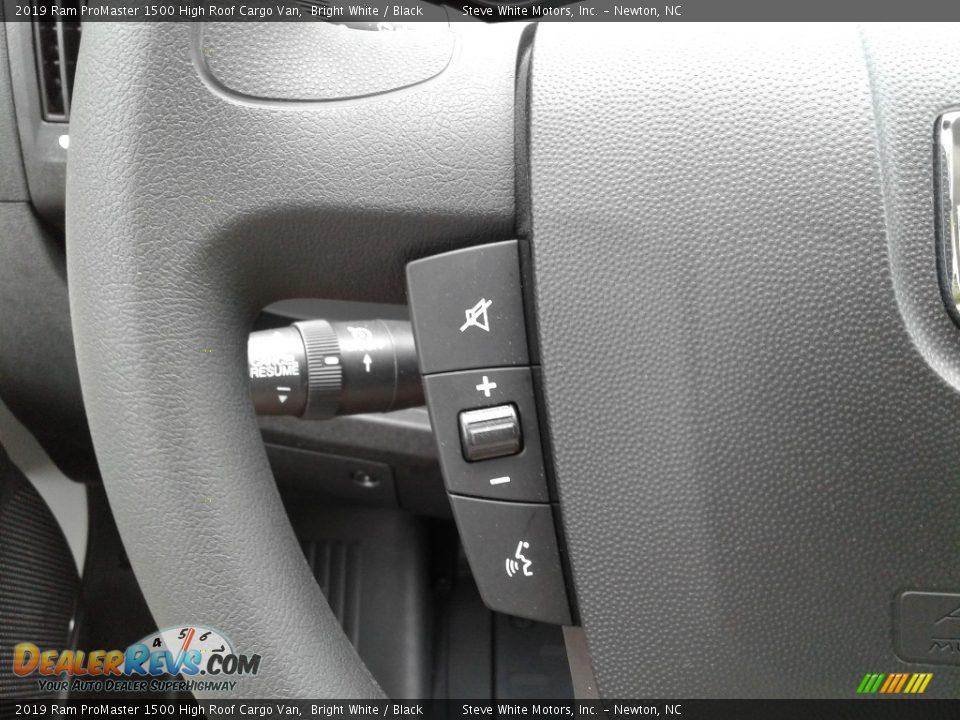 2019 Ram ProMaster 1500 High Roof Cargo Van Bright White / Black Photo #14