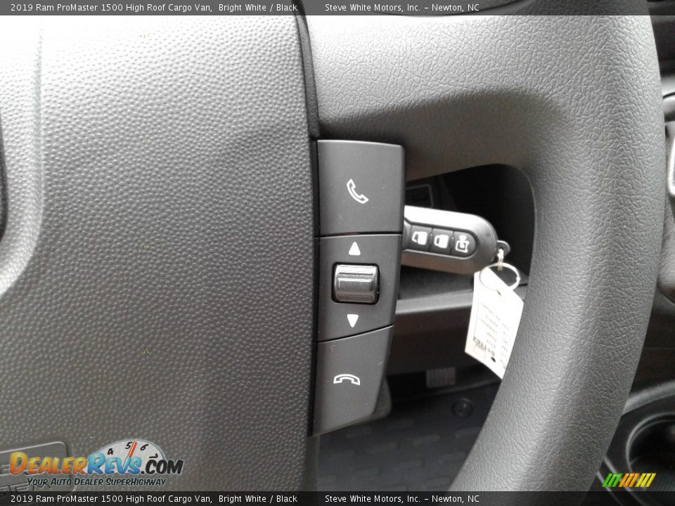 2019 Ram ProMaster 1500 High Roof Cargo Van Bright White / Black Photo #15