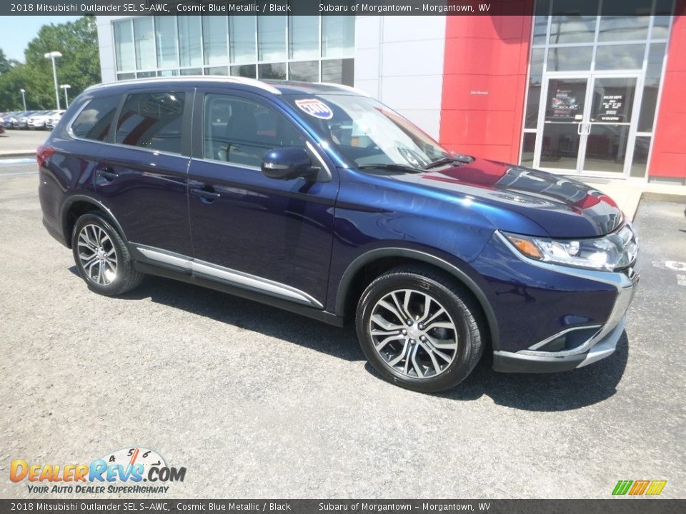 2018 Mitsubishi Outlander SEL S-AWC Cosmic Blue Metallic / Black Photo #1