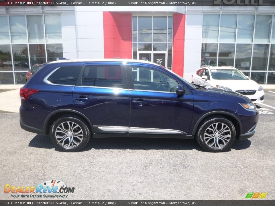 2018 Mitsubishi Outlander SEL S-AWC Cosmic Blue Metallic / Black Photo #3