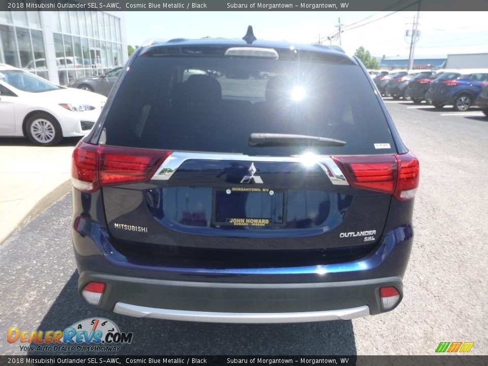 2018 Mitsubishi Outlander SEL S-AWC Cosmic Blue Metallic / Black Photo #5