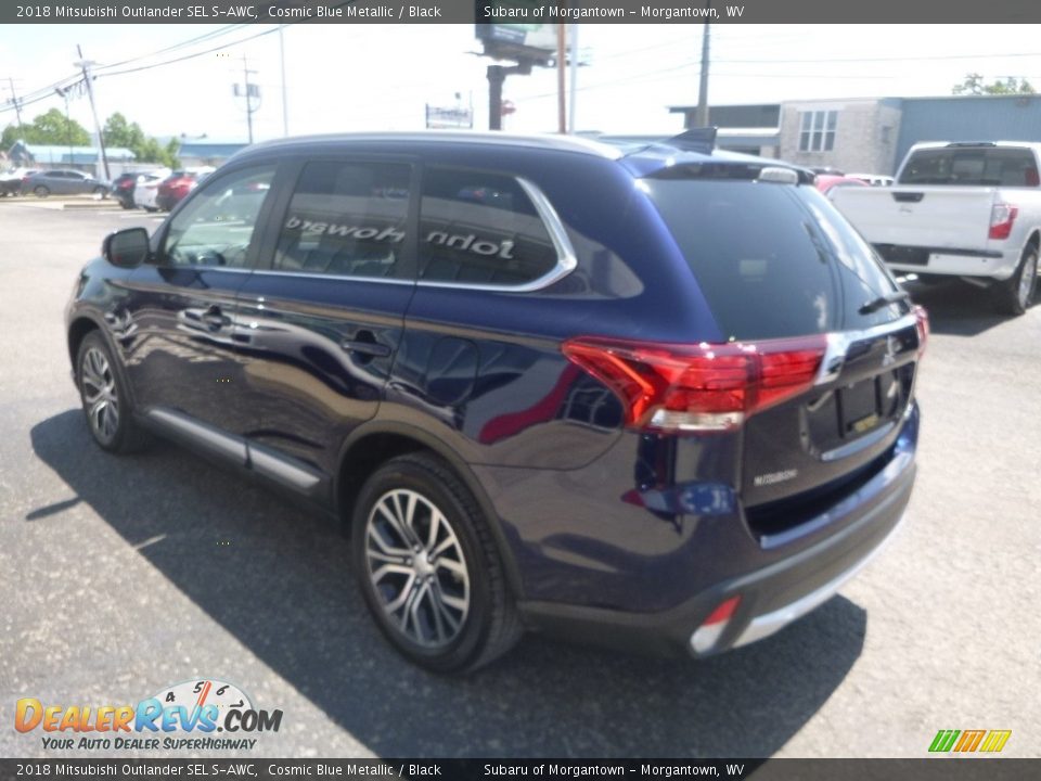 2018 Mitsubishi Outlander SEL S-AWC Cosmic Blue Metallic / Black Photo #6