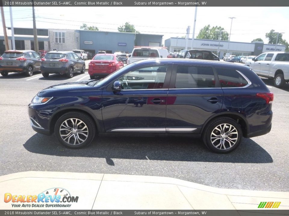 2018 Mitsubishi Outlander SEL S-AWC Cosmic Blue Metallic / Black Photo #7