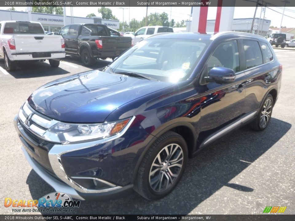 2018 Mitsubishi Outlander SEL S-AWC Cosmic Blue Metallic / Black Photo #8