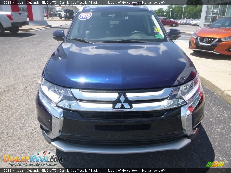 2018 Mitsubishi Outlander SEL S-AWC Cosmic Blue Metallic / Black Photo #9