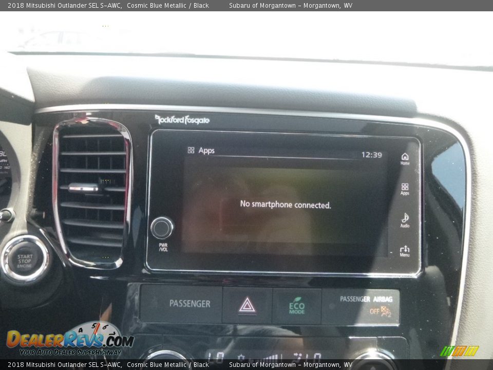 2018 Mitsubishi Outlander SEL S-AWC Cosmic Blue Metallic / Black Photo #17