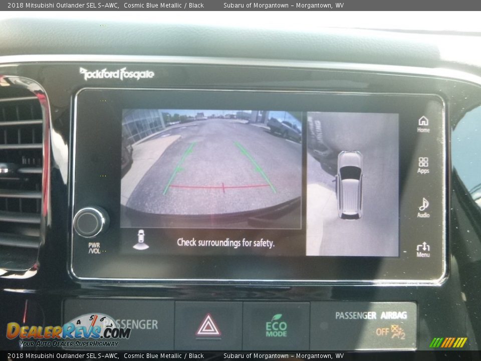 2018 Mitsubishi Outlander SEL S-AWC Cosmic Blue Metallic / Black Photo #18