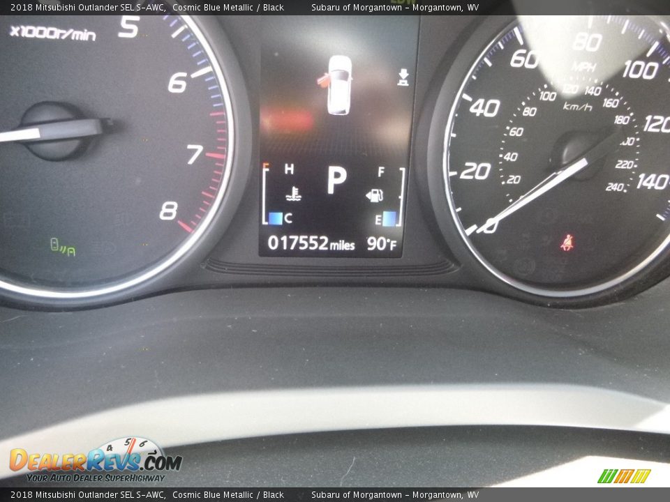 2018 Mitsubishi Outlander SEL S-AWC Cosmic Blue Metallic / Black Photo #19