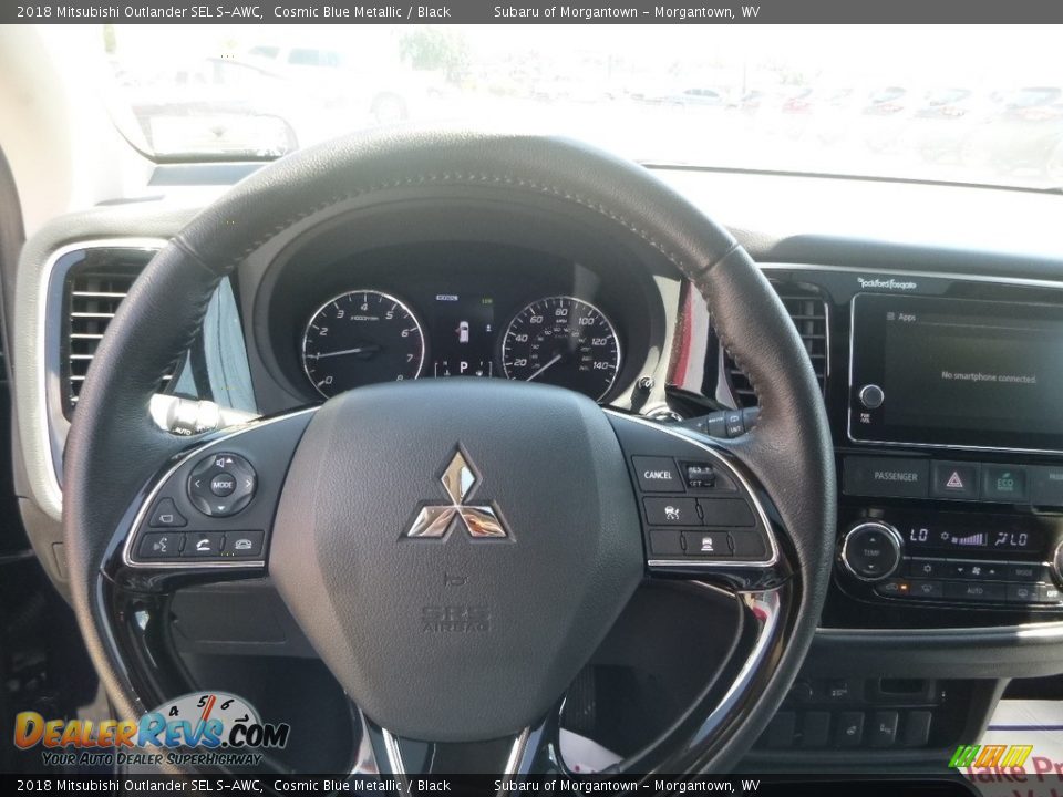 2018 Mitsubishi Outlander SEL S-AWC Cosmic Blue Metallic / Black Photo #20