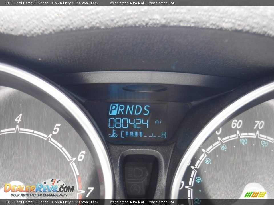 2014 Ford Fiesta SE Sedan Green Envy / Charcoal Black Photo #25