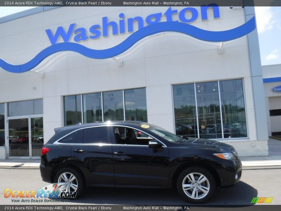 2014 Acura RDX Technology AWD Crystal Black Pearl / Ebony Photo #2