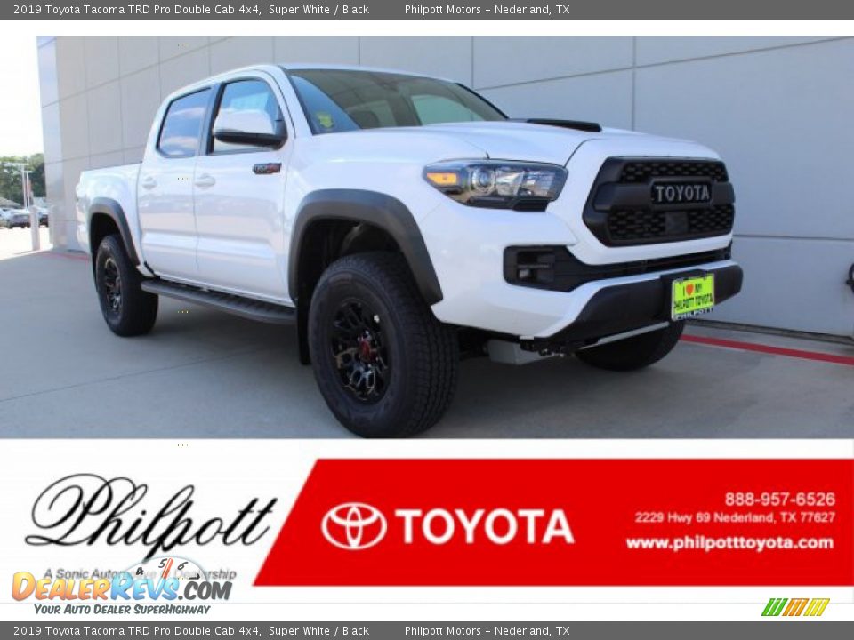 2019 Toyota Tacoma TRD Pro Double Cab 4x4 Super White / Black Photo #1