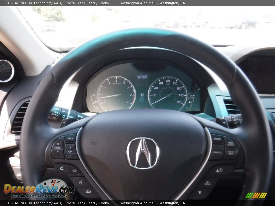 2014 Acura RDX Technology AWD Crystal Black Pearl / Ebony Photo #21