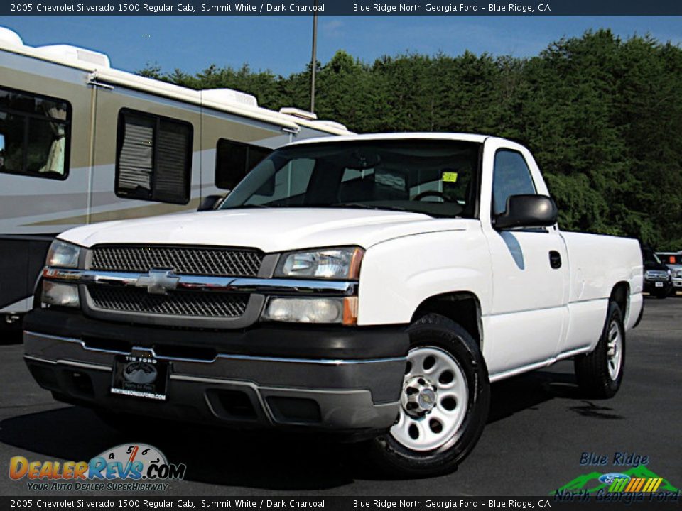 2005 Chevrolet Silverado 1500 Regular Cab Summit White / Dark Charcoal Photo #1