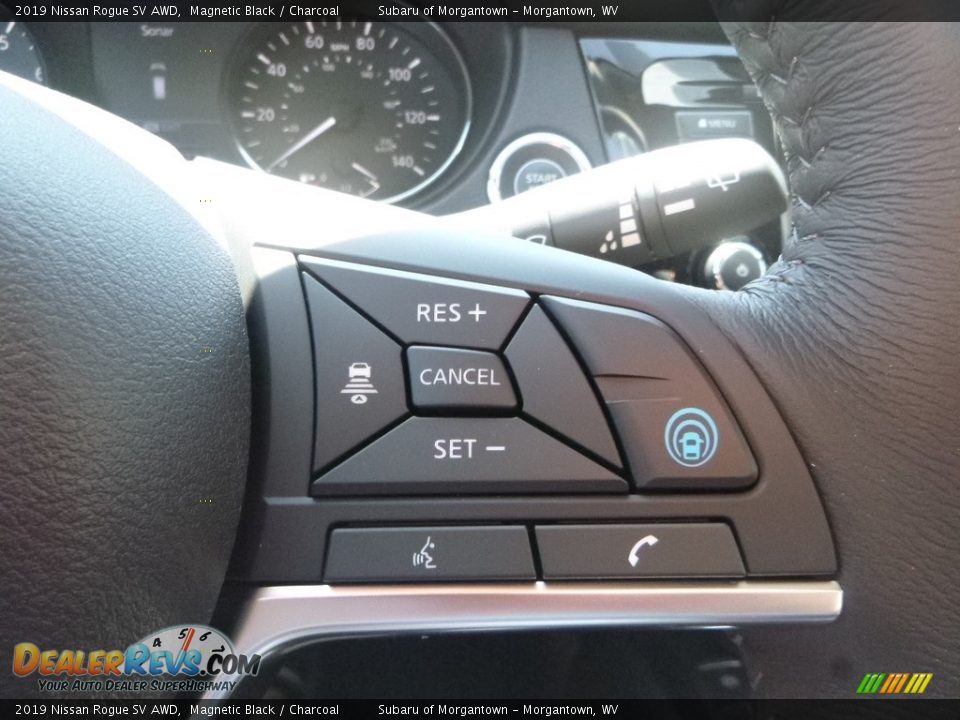 2019 Nissan Rogue SV AWD Magnetic Black / Charcoal Photo #19
