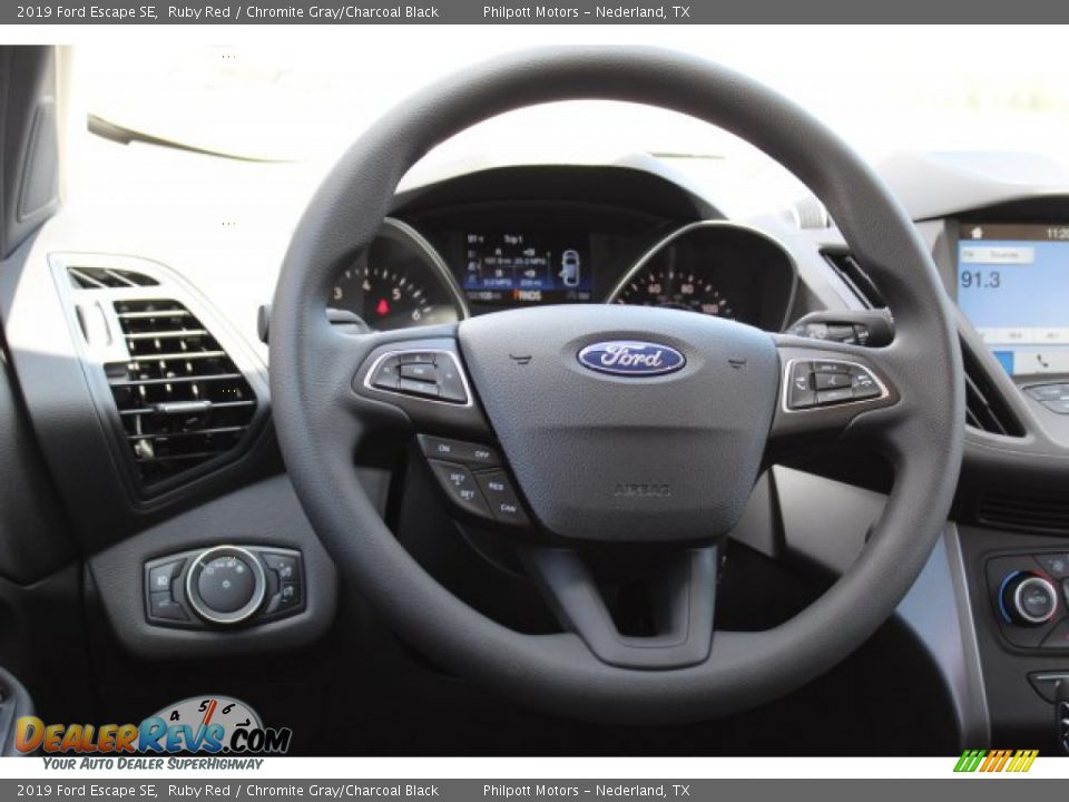 2019 Ford Escape SE Ruby Red / Chromite Gray/Charcoal Black Photo #23