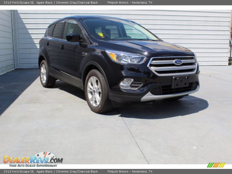 2019 Ford Escape SE Agate Black / Chromite Gray/Charcoal Black Photo #2