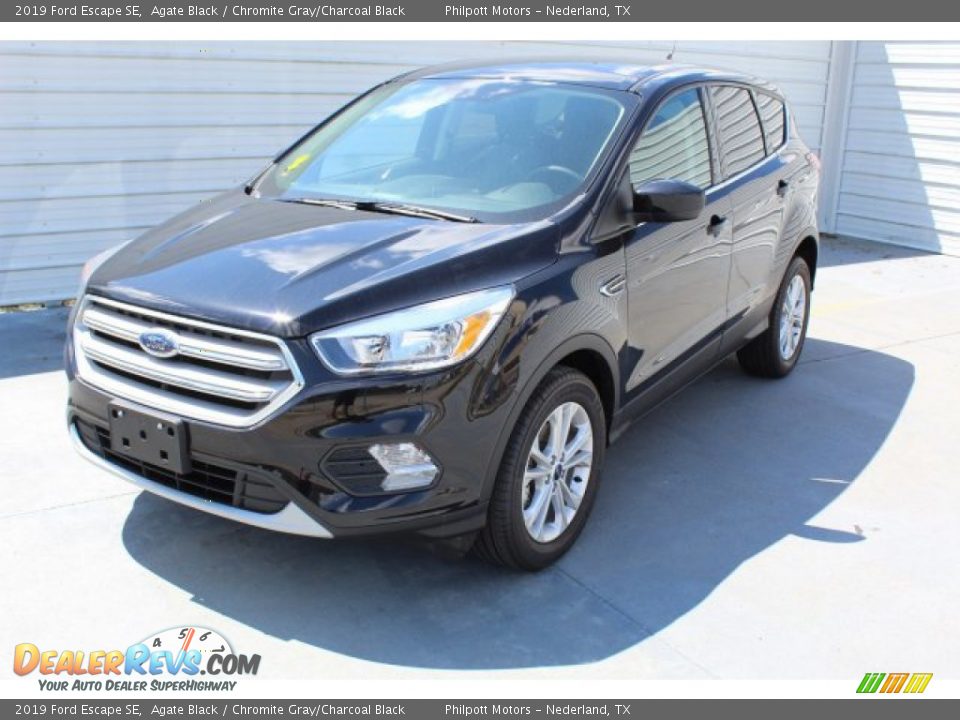 2019 Ford Escape SE Agate Black / Chromite Gray/Charcoal Black Photo #4