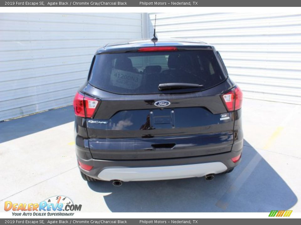 2019 Ford Escape SE Agate Black / Chromite Gray/Charcoal Black Photo #6