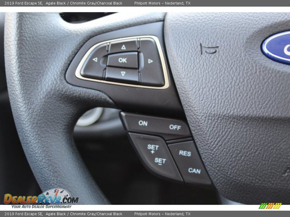 2019 Ford Escape SE Agate Black / Chromite Gray/Charcoal Black Photo #11