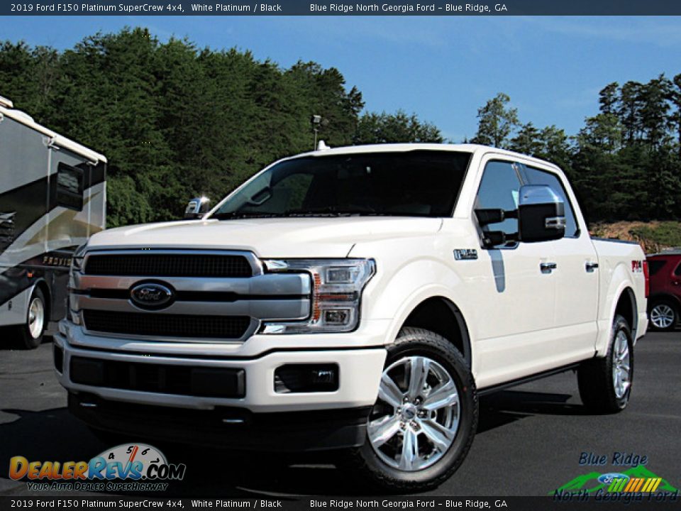 2019 Ford F150 Platinum SuperCrew 4x4 White Platinum / Black Photo #1