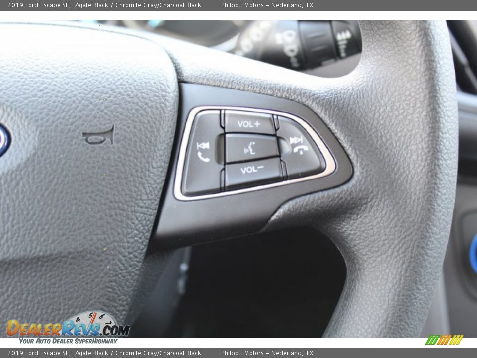 2019 Ford Escape SE Agate Black / Chromite Gray/Charcoal Black Photo #12