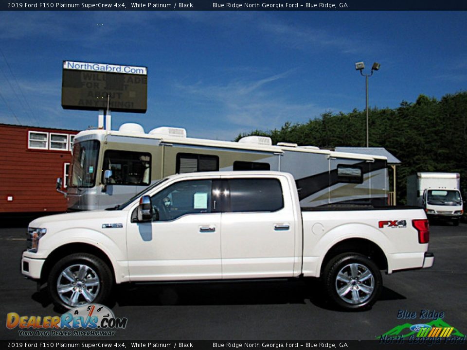 2019 Ford F150 Platinum SuperCrew 4x4 White Platinum / Black Photo #2