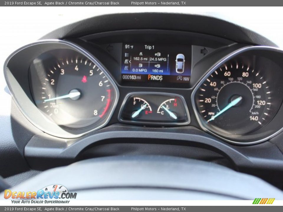 2019 Ford Escape SE Agate Black / Chromite Gray/Charcoal Black Photo #13