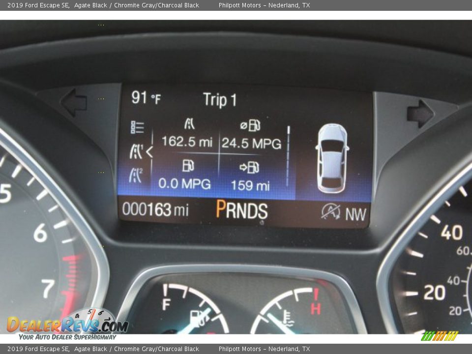 2019 Ford Escape SE Agate Black / Chromite Gray/Charcoal Black Photo #14