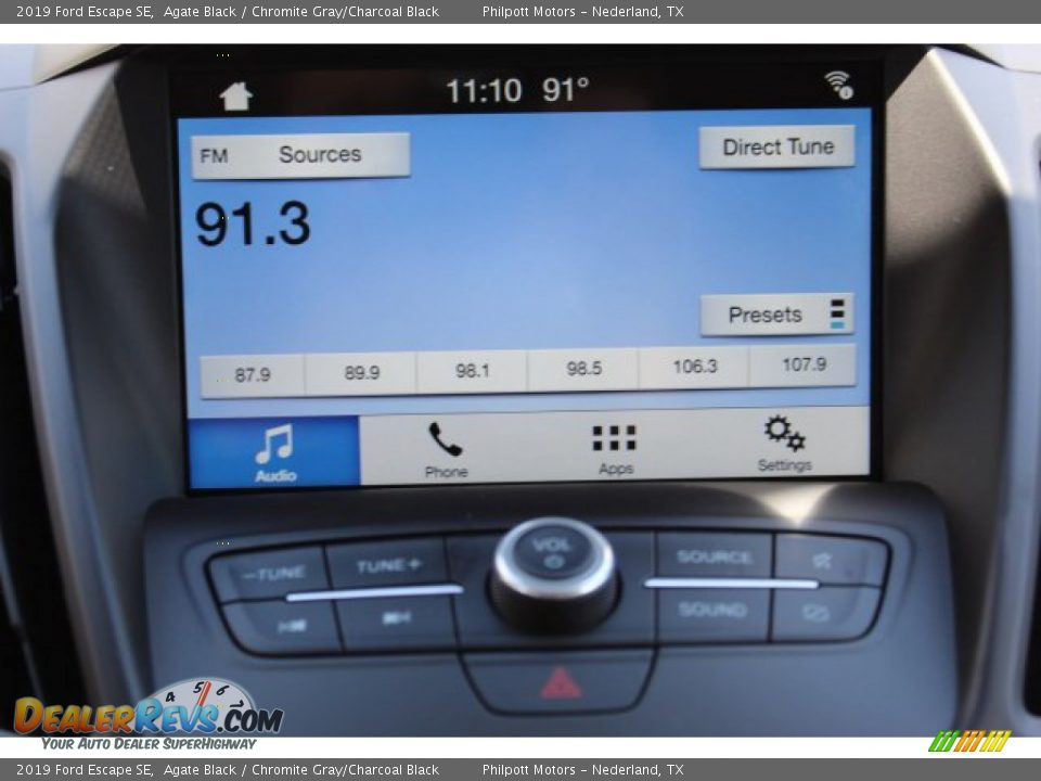 2019 Ford Escape SE Agate Black / Chromite Gray/Charcoal Black Photo #15