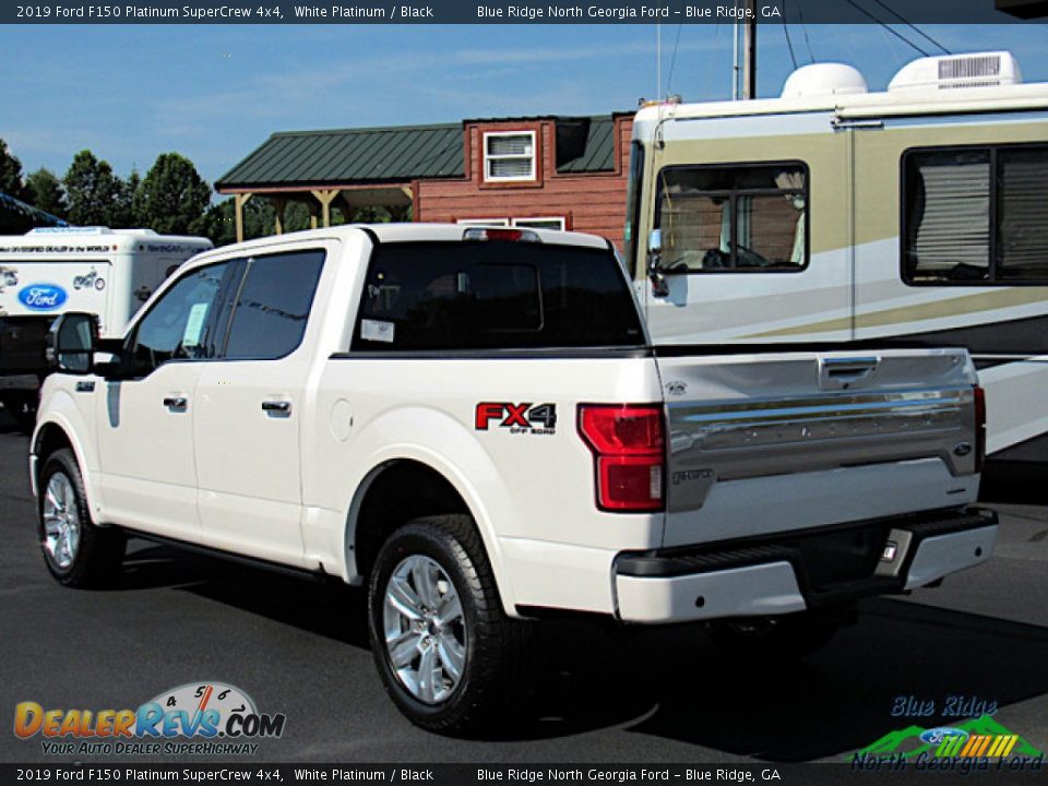 2019 Ford F150 Platinum SuperCrew 4x4 White Platinum / Black Photo #4