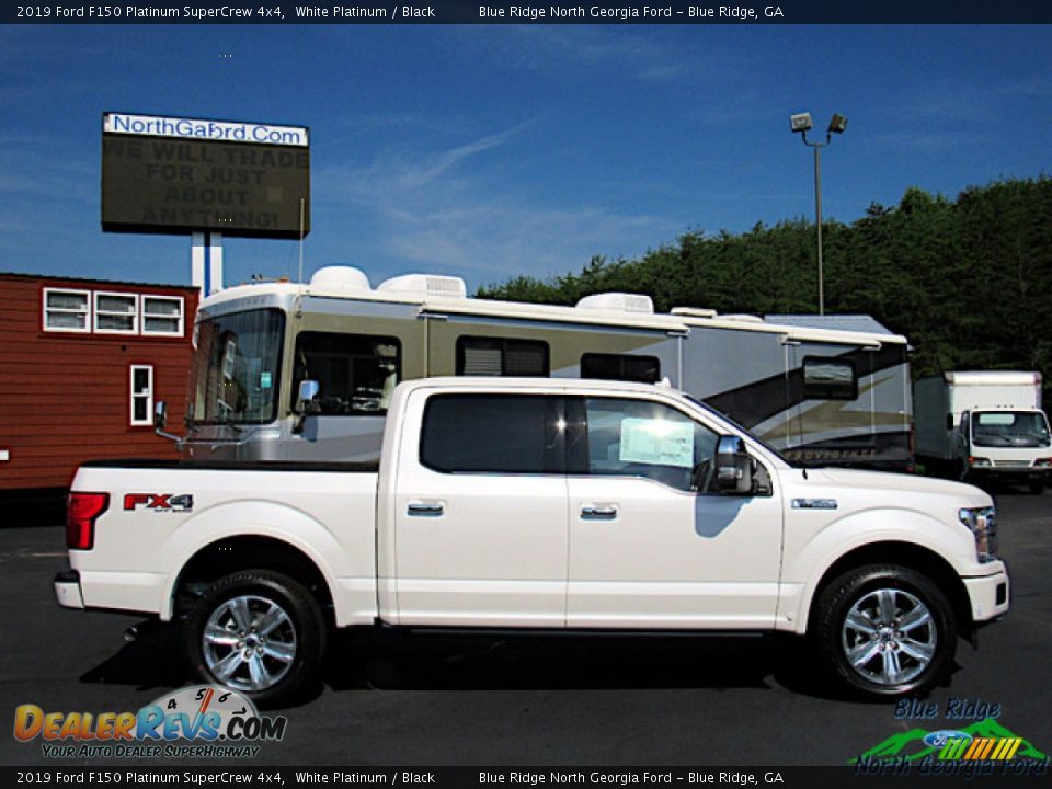 2019 Ford F150 Platinum SuperCrew 4x4 White Platinum / Black Photo #5