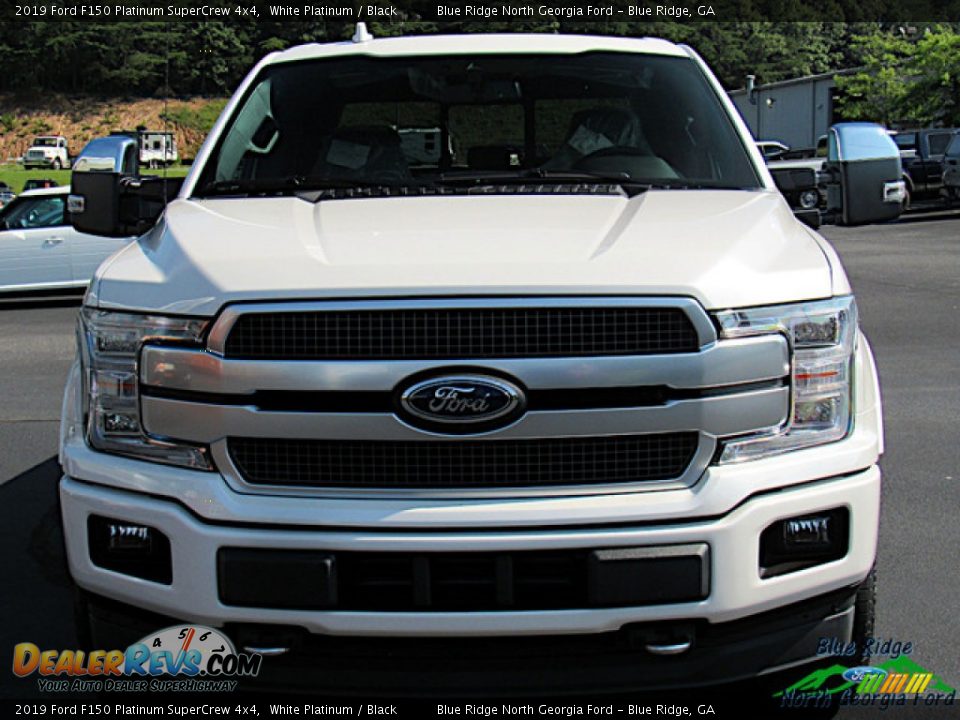 2019 Ford F150 Platinum SuperCrew 4x4 White Platinum / Black Photo #7