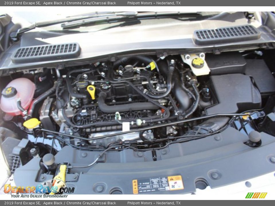 2019 Ford Escape SE Agate Black / Chromite Gray/Charcoal Black Photo #22