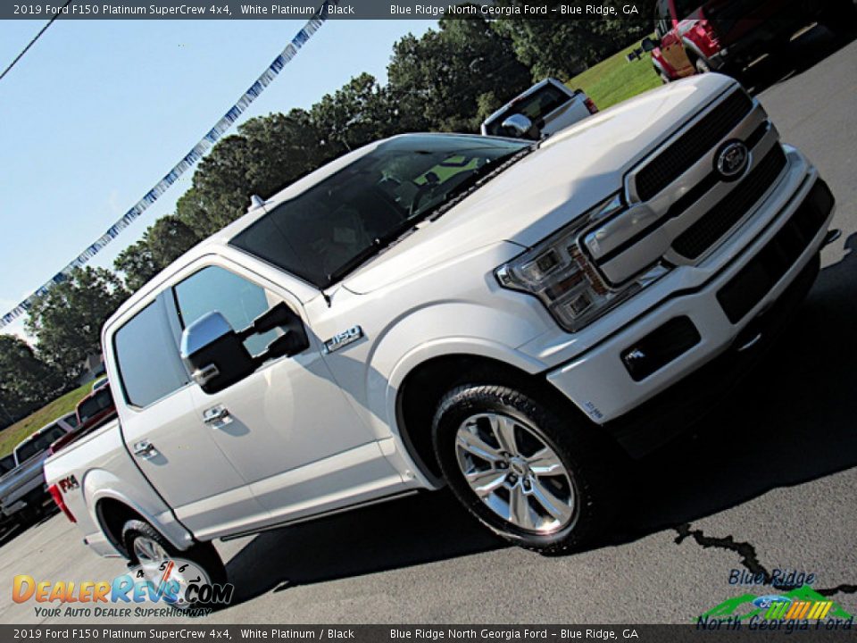 2019 Ford F150 Platinum SuperCrew 4x4 White Platinum / Black Photo #33