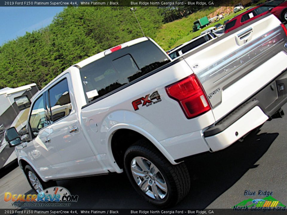 2019 Ford F150 Platinum SuperCrew 4x4 White Platinum / Black Photo #35