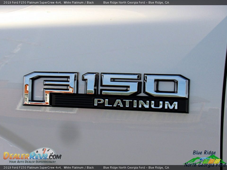 2019 Ford F150 Platinum SuperCrew 4x4 White Platinum / Black Photo #36